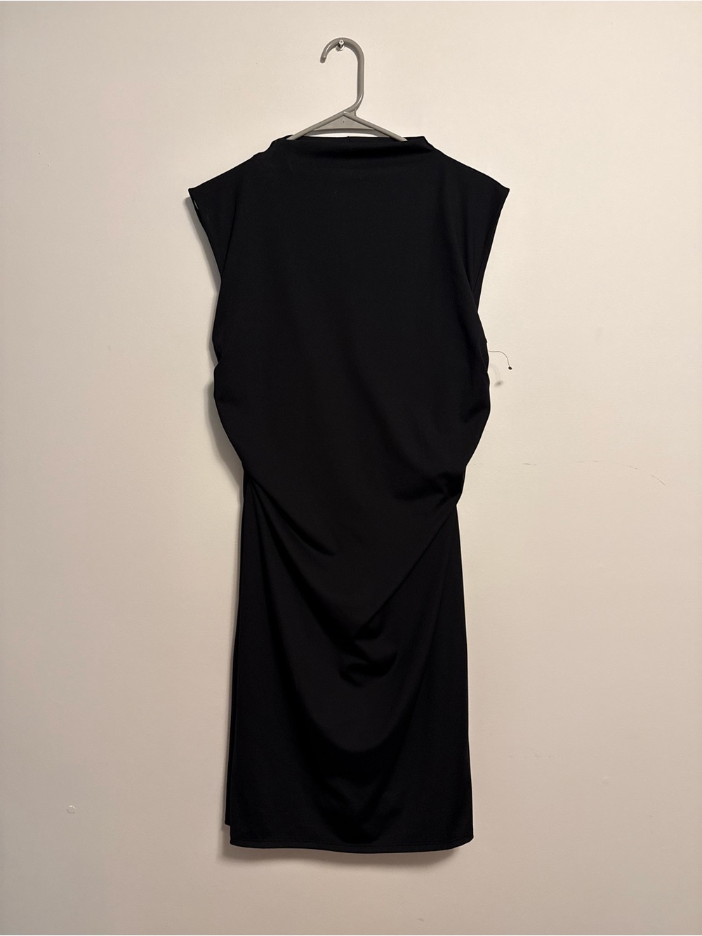 Nine West Black Sleeveless Draped Dress